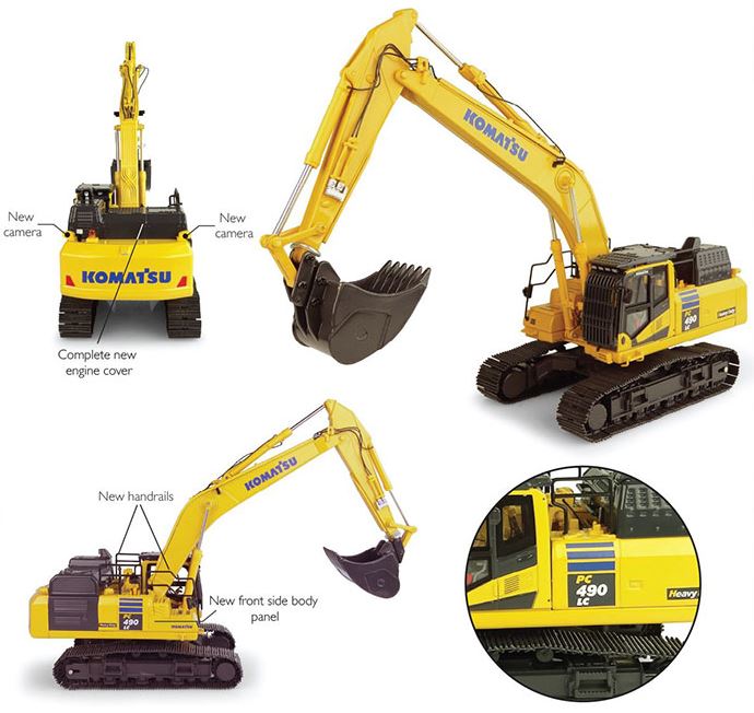 Komatsu PC490LC-11 - 1:50 - Universal Hobbies - UH8120 - Miniatuurshop Komatsu PC490LC-11 - 1:50 - Universal Hobbies - UH8120 - Miniatuurshop