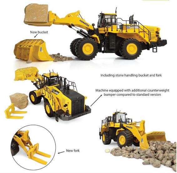 Komatsu WA600-8 Stone Handler - 1:50 - Universal Hobbies - UH8153