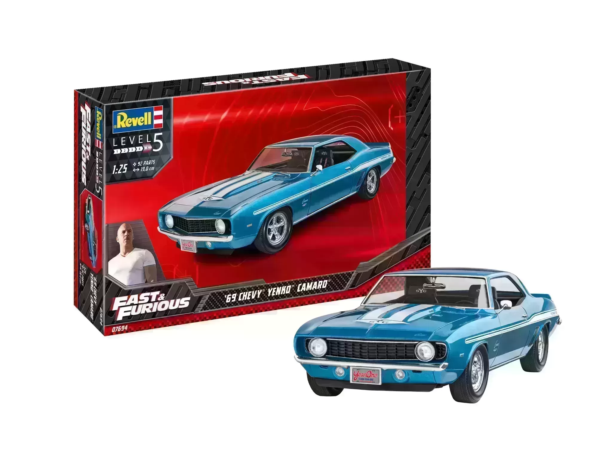 Modelset Fast and Furious 1969 Chevy Camaro Yenko - 1:24