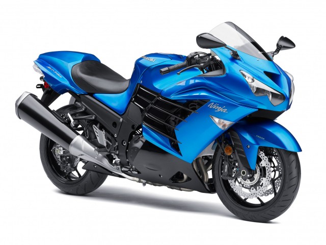 Kawasaki Ninja ZX-14R Blauw - Maisto - 18-KAW-ZX14R-BL - Miniatuurshop